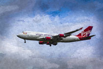Virgin Atlantic Boeing 747 Art by David Pyatt