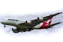 Qantas Airbus A380 Art by David Pyatt