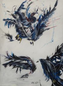 the neighbourhood birds  by Ursula E. Rettich