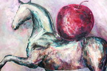 Horse with apple by Elisaveta Sivas