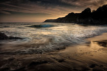Dusk at Caswell Bay by Leighton Collins
