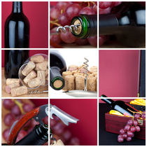 Bilder Collage zum Thema Wein - Photo collage on the theme of wine von Thomas Klee
