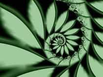 Green Leaf Spiral by Nikolina Miljus