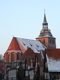 Die St. Michaelis - Kirche in Lüneburg im Winter by Anja  Bagunk