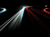 Endless Freeway at Night von Torben Victor Schmidt