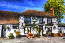 The Theydon Oak Pub Art von David Pyatt