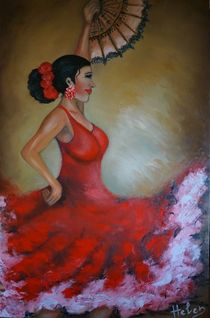 Flamenco dancer by Helen Bellart