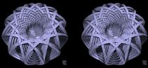 Basket Of Hyperbolae - Stereogram by David Voutsinas