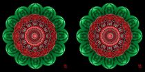 Rose Mandala - Stereogram by David Voutsinas