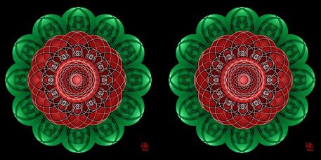 Rose-mandala-stereogram