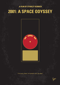 No003 My 2001 A space odyssey minimal movie poster von chungkong
