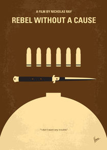 No318 My Rebel without a cause minimal movie poster von chungkong