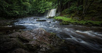 Sgwd Ddwli Uchaf waterfalls South Wales von Leighton Collins