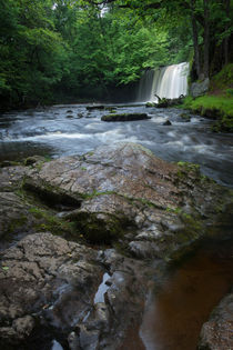 Sgwd Ddwli Uchaf waterfalls South Wales by Leighton Collins