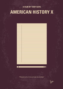 No247 My AMERICAN HISTORY X minimal movie poster by chungkong