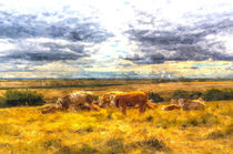 Resting cows von David Pyatt