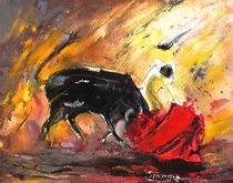 Bullfighting In Shadow And Light von Miki de Goodaboom