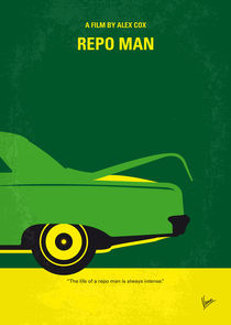No478 My Repo Man minimal movie poster by chungkong