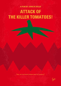 No499 My Attack of the Killer Tomatoes minimal movie poster by chungkong