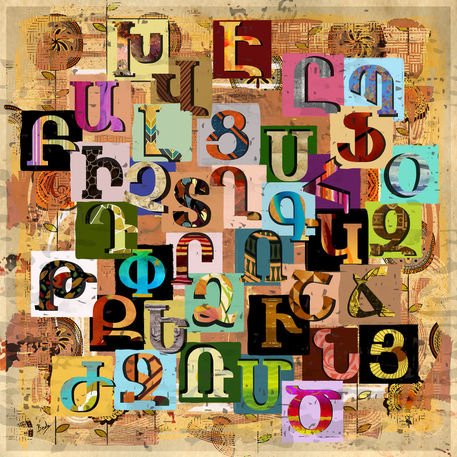 Armenian-textural-alphabet