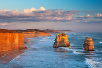 Twelve Apostles on the Great Ocean Road, Australia at sunset by Sara Winter