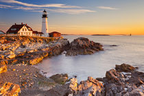 Portland Head Lighthouse, Maine, USA at sunrise by Sara Winter