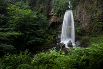 Melincourt falls near Resolven south Wales by Leighton Collins