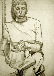 Portrait of Anne (The Tea Drinker) von Peter Madren