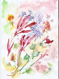 lila flowers by Ioana  Candea