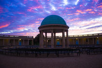 Sun Setting Over Eaton Park Pavilion  by Vincent J. Newman