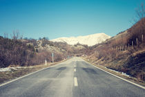 Road with mountain by Salvatore Russolillo