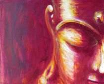 Buddha violett-red von Michael Ladenthin