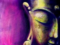 Buddha Magenta von Michael Ladenthin
