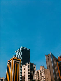 Buildings with blue sky 2 by Mauricio Santana