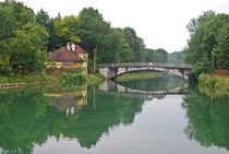 Brücke am Isarkanal bei München... von loewenherz-artwork