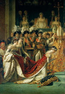 Die Weihe des Kaisers Napoleon und die Krönung der Kaiserin Jose by Jacques Louis David