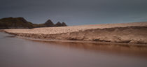 Sand dunes at Three Cliffs Bay by Leighton Collins