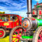 Oil-steam-traction