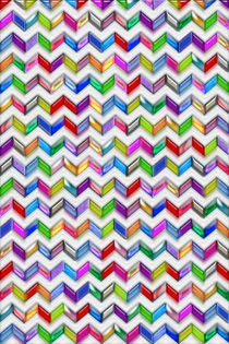 Colorful Chevron Pattern Digital Art by Blake Robson