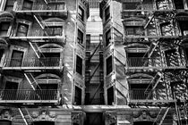 Manhattan Fire Escapes  by David Hare