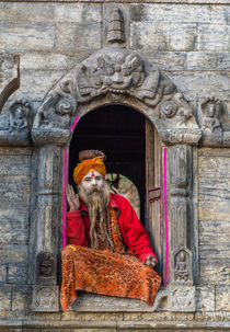 A Sadhu at Pashupatinath by Bikram Pratap Singh
