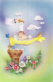 Baptism or Christening boy or girl by arthousedesign
