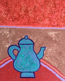 Teapot on the table by giart