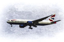 British Airways Boeing 777 Art von David Pyatt