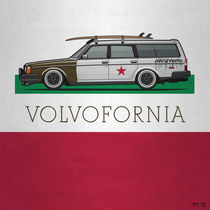 Volvofornia Slammed Volvo 245 240 Wagon California Style von monkeycrisisonmars