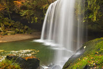 Nabegataki Falls in Japan in autumn by Sara Winter