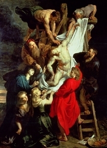 Die Kreuzabnahme, Mitteltafel des Triptychons von Peter Paul Rubens
