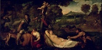 Pardo Venus oder Jupiter und Antiope  von Tiziano Vecellio