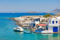 Traditional houses in Mytakas of Milos, Greece by Constantinos Iliopoulos