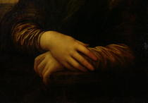 Mona Lisa, Detail der Hände von Leonardo Da Vinci